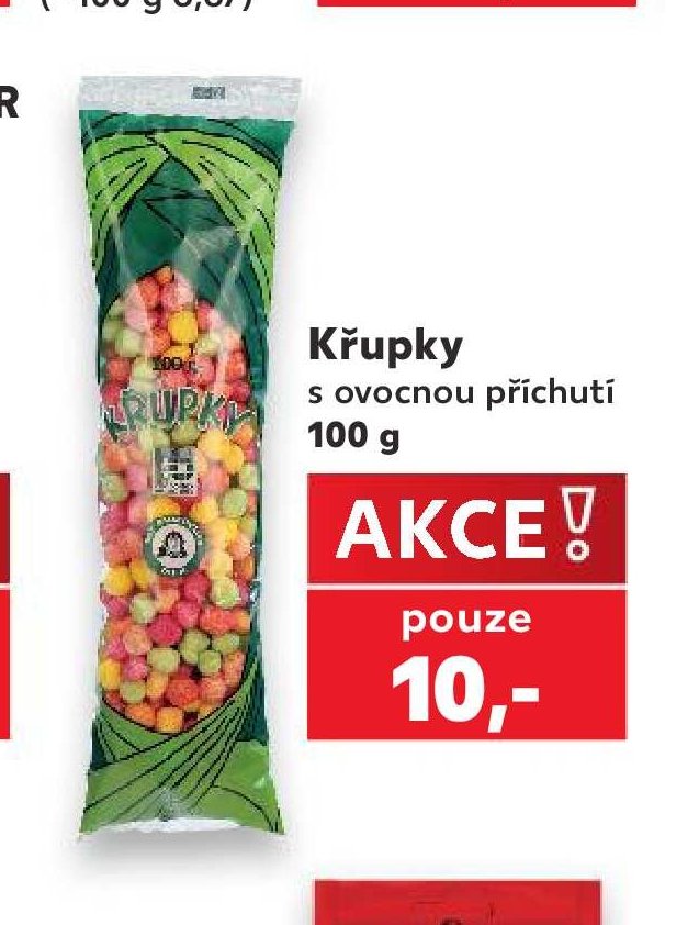 Křupky s ovocnou příchutí