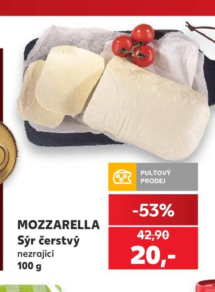 MOZZARELLA Sýr čerstvý nezrající 100 g - Kaufland aktualniletaky.eu