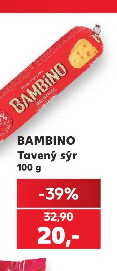 BAMBINO Tavený sýr 100 g - Kaufland aktualniletaky.eu