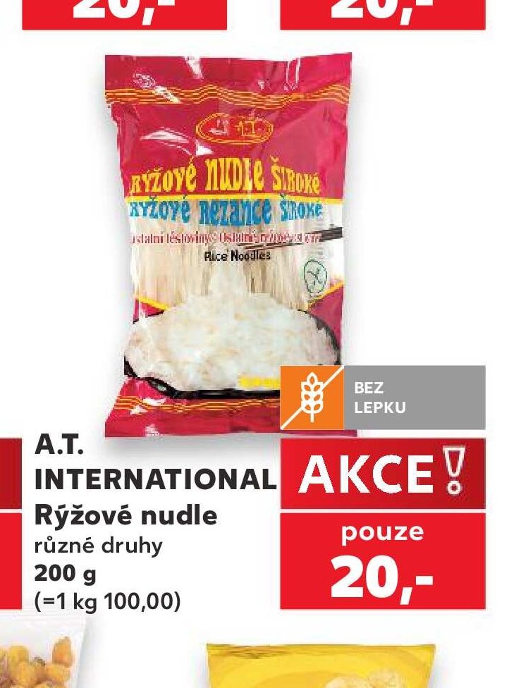 A.T. INTERNATIONAL Rýžové nudle různé druhy 200 g - Kaufland aktualniletaky.eu
