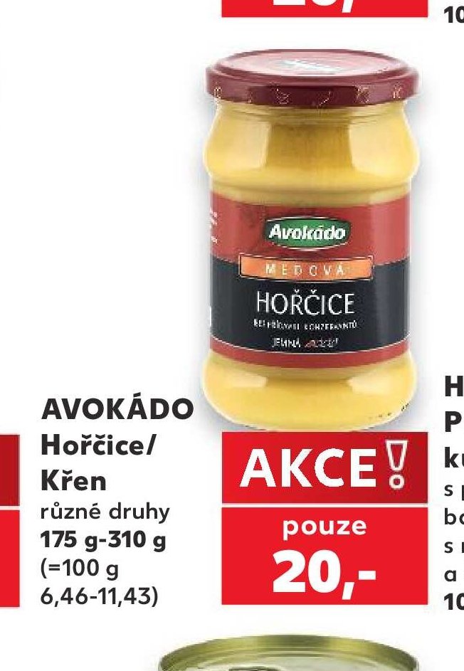 AVOKÁDO Hořčice/Křen různé druhy 175 g-310 g - Kaufland aktualniletaky.eu