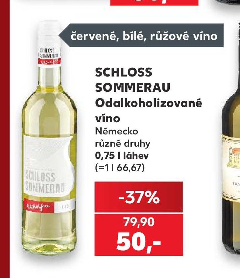SCHLOSS SOMMERAU Odalkoholizované víno - Kaufland aktualniletaky.eu