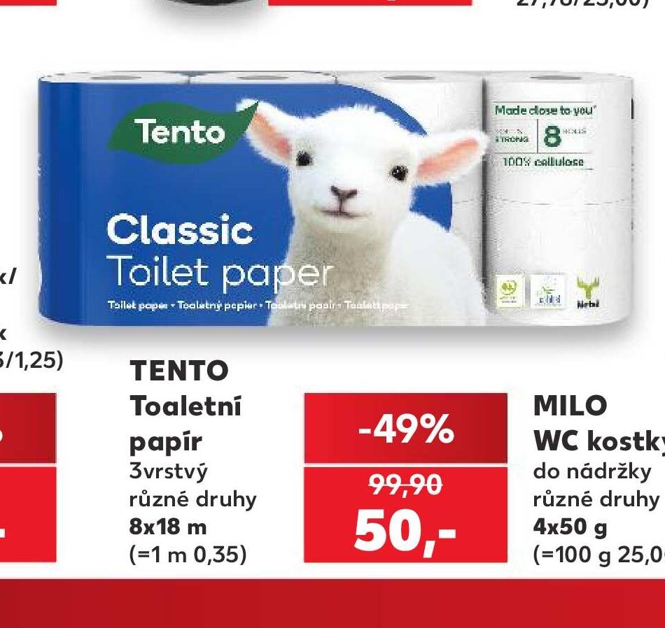 TENTO Toaletní papír - Kaufland aktualniletaky.eu