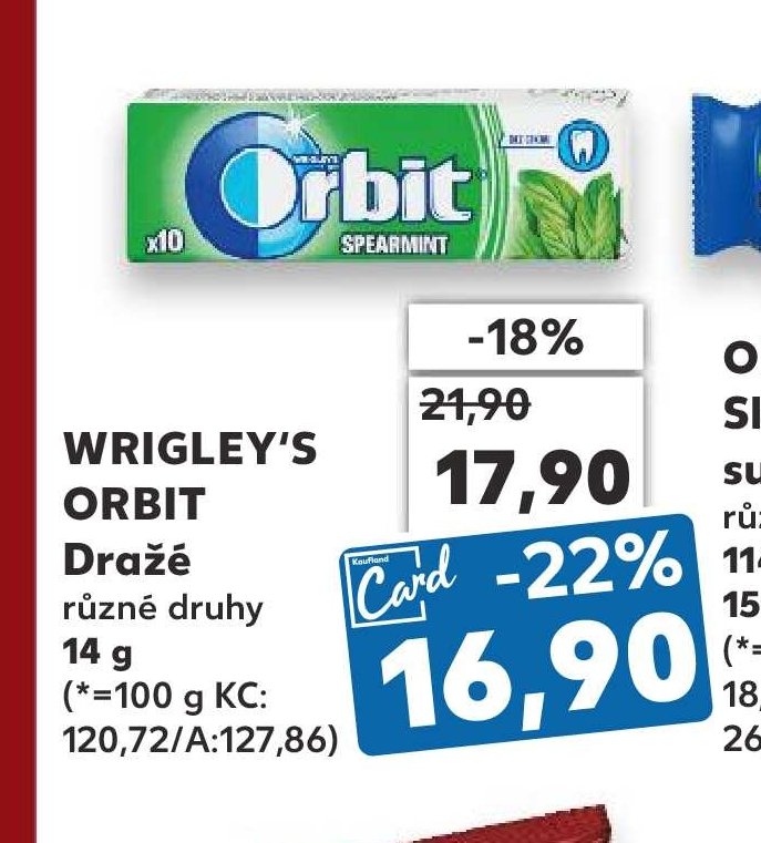 WRIGLEY'S ORBIT Dražé - Kaufland aktualniletaky.eu