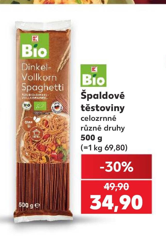Bio Špaldové těstoviny - Kaufland aktualniletaky.eu