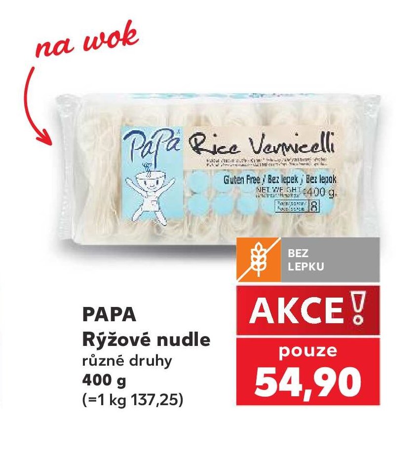 PAPA Rýžové nudle - Kaufland aktualniletaky.eu