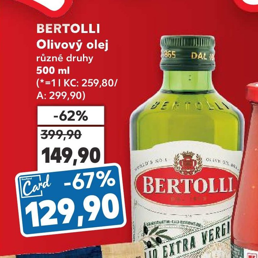 BERTOLLI Olivový olej - Kaufland aktualniletaky.eu