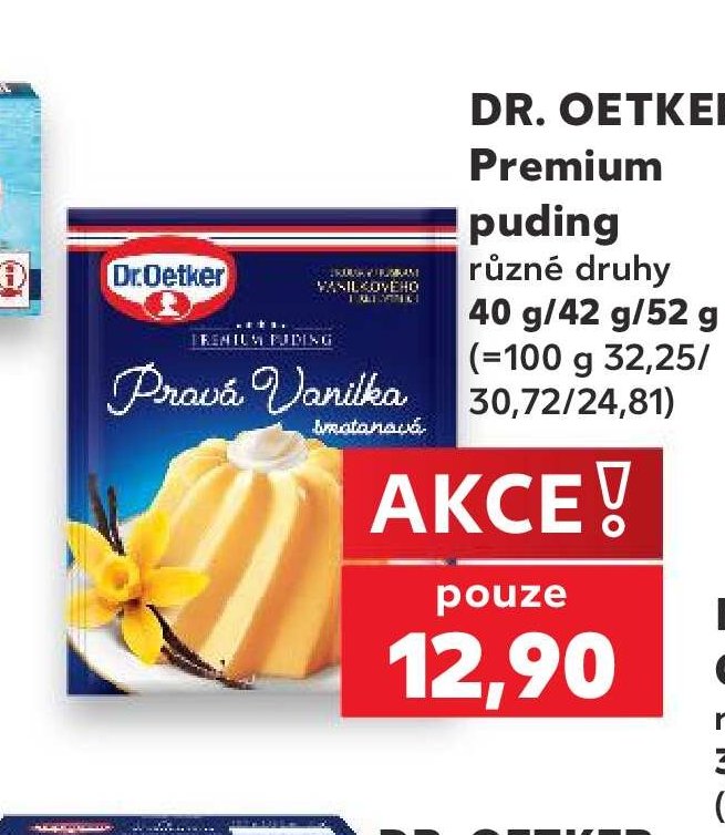 Dr. Oetker Premium puding různé druhy 40 g/42 g - Kaufland aktualniletaky.eu