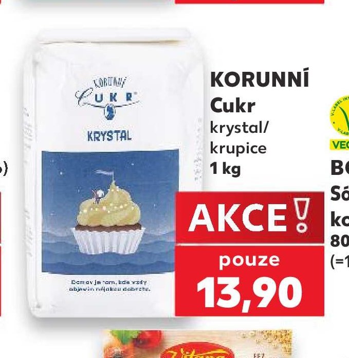Korunní cukr krystal/krupice 1 kg - Kaufland aktualniletaky.eu