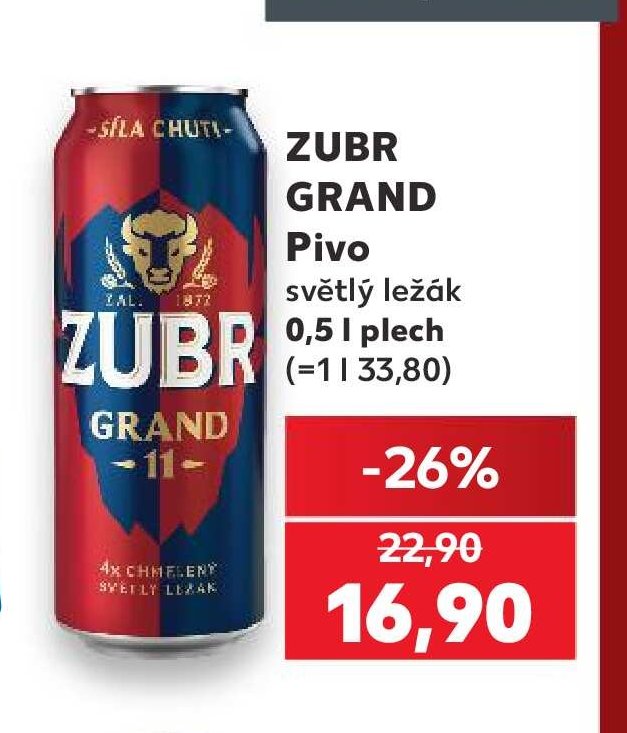Zubr Grand Pivo - Kaufland aktualniletaky.eu