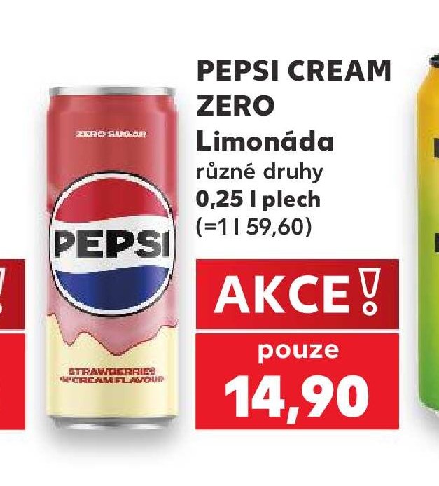 Pepsi Cream Zero Limonáda - Kaufland aktualniletaky.eu