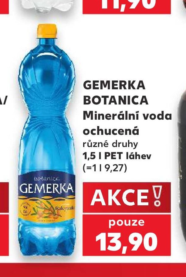 Gemerka Botanica Minerální voda ochucená - Kaufland aktualniletaky.eu