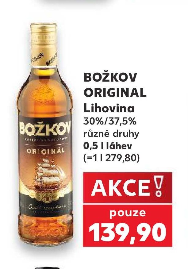 BOŽKOV ORIGINAL Lihovina - Kaufland aktualniletaky.eu