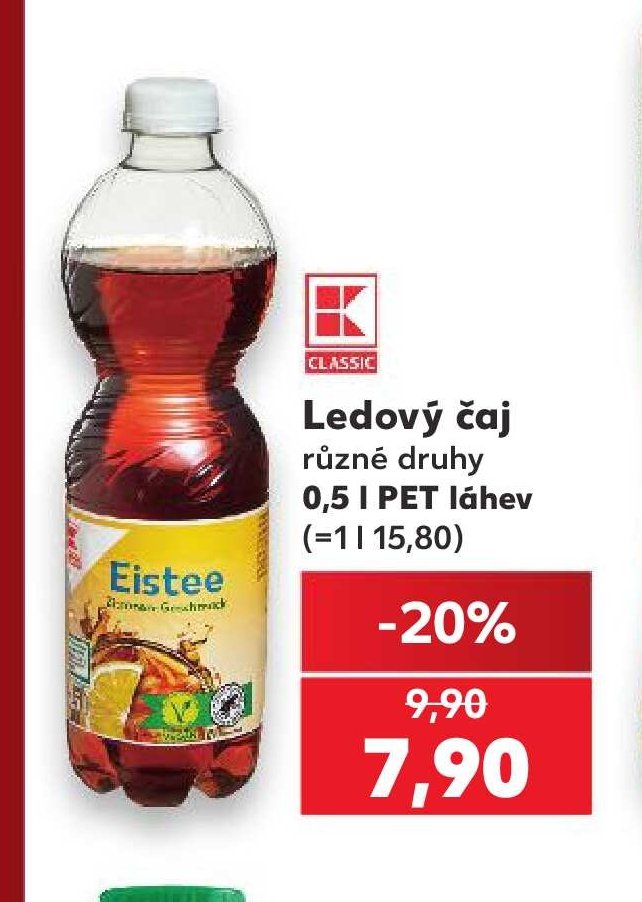 Eistee Ledový čaj různé druhy 0,5 l PET láhev - Kaufland aktualniletaky.eu