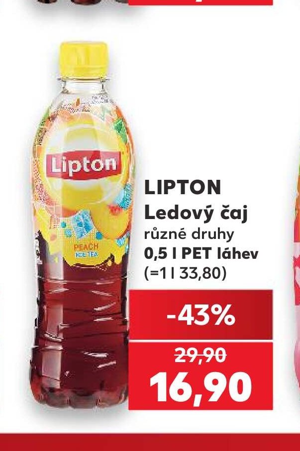 LIPTON Ledový čaj různé druhy 0,5 l PET láhev - Kaufland aktualniletaky.eu