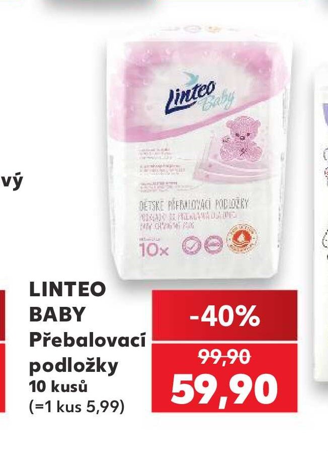 Linteo Baby Přebalovací podložky - Kaufland aktualniletaky.eu