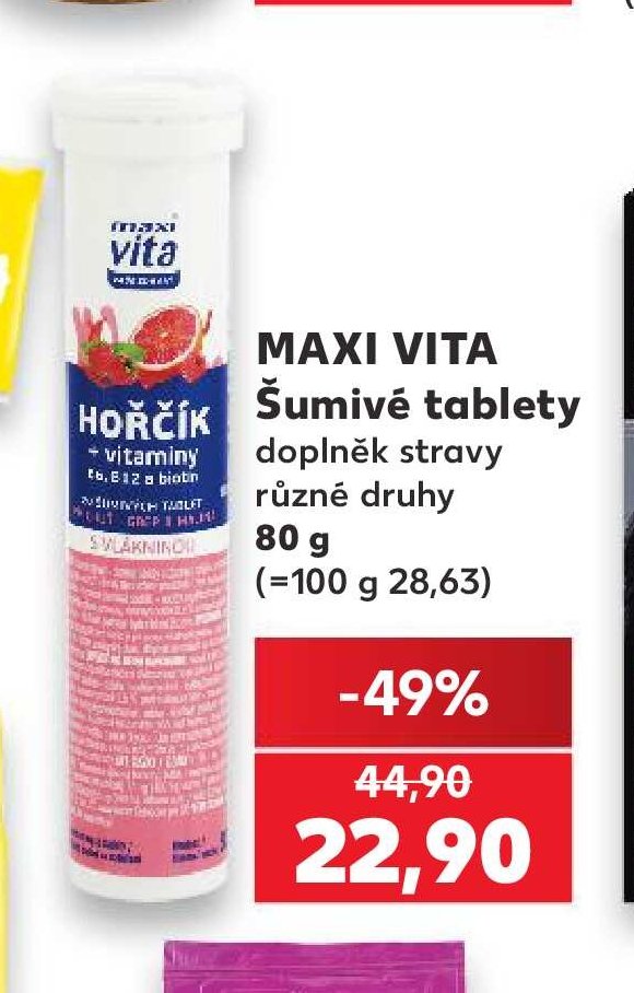 Maxi Vita Šumivé tablety - Kaufland aktualniletaky.eu