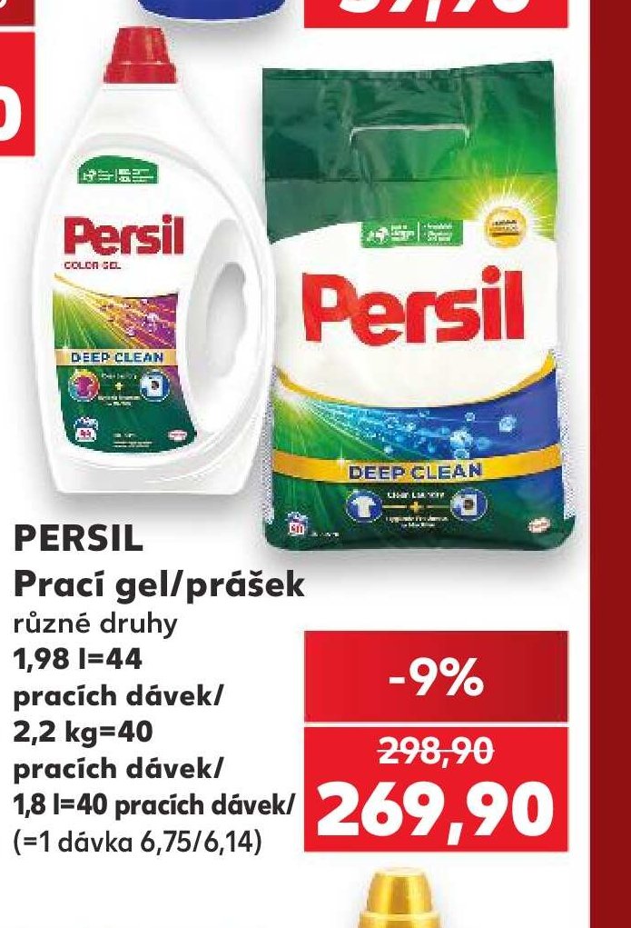 Persil prací gel/prášek 1,98 l/2,2 kg - Kaufland aktualniletaky.eu
