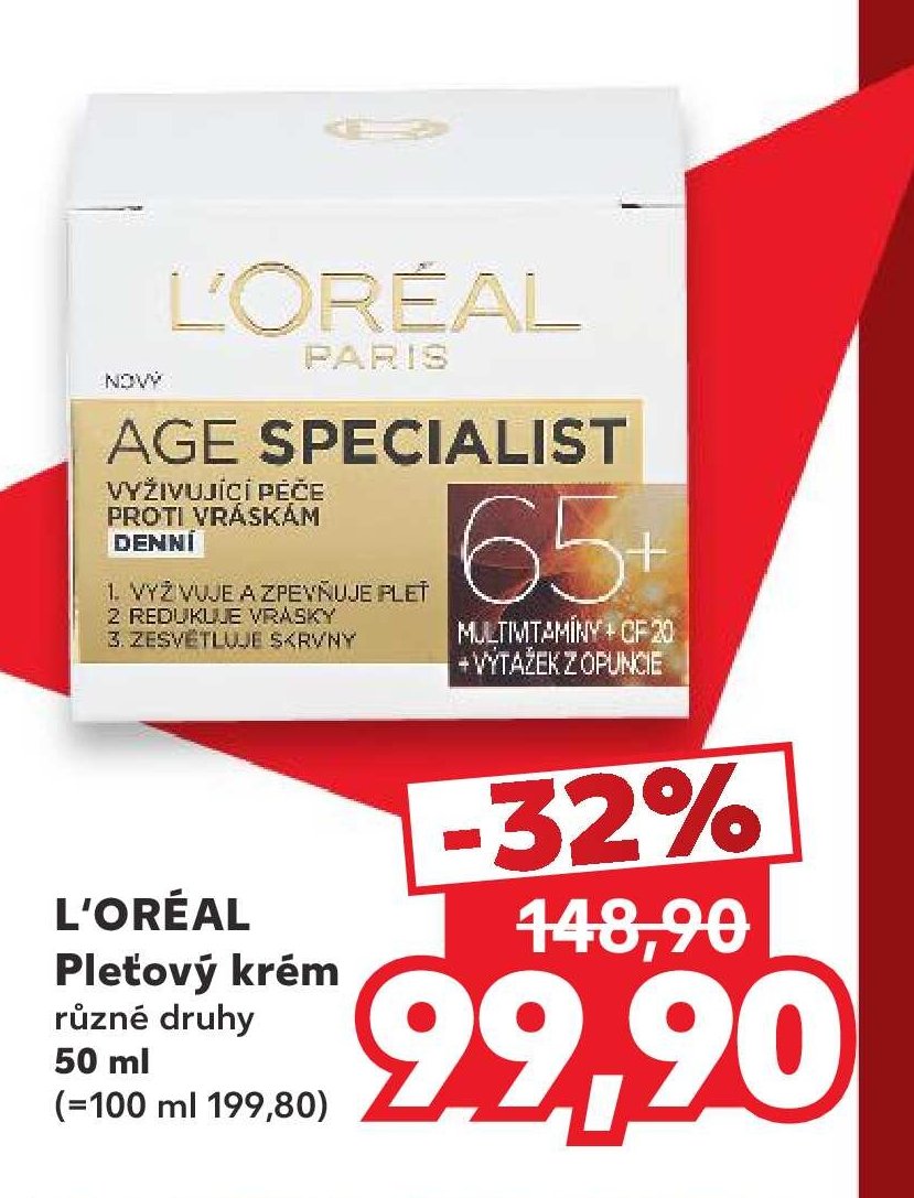 L'ORÉAL Pleťový krém 50 ml - Kaufland aktualniletaky.eu