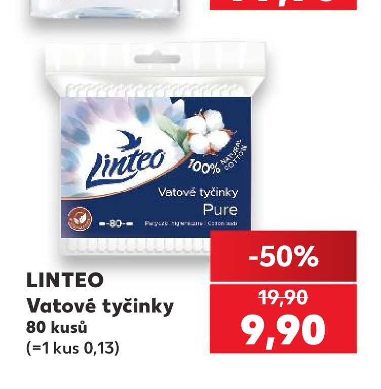 LINTEO Vatové tyčinky 80 kusů - Kaufland aktualniletaky.eu
