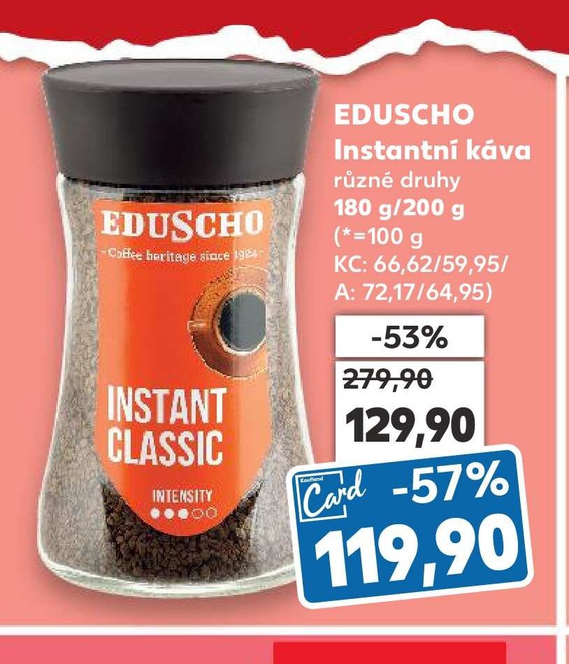 EDUSCHO Instantní káva - Kaufland aktualniletaky.eu
