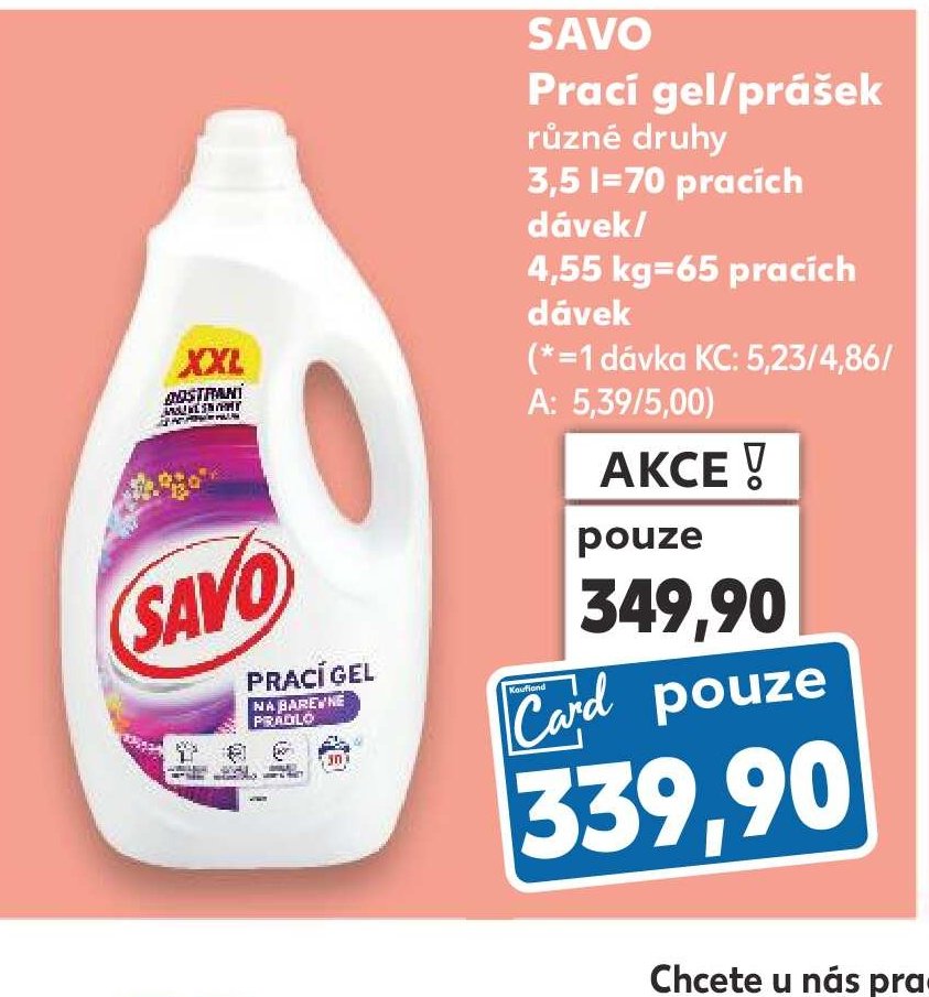 SAVO Prací gel/prášek - Kaufland aktualniletaky.eu