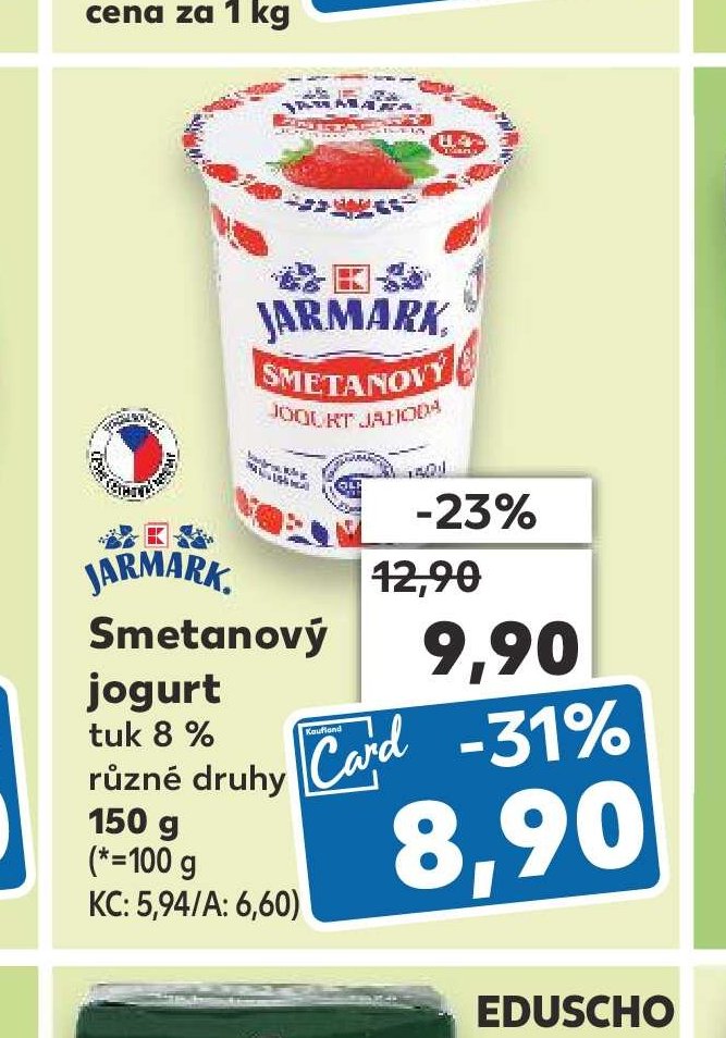 JARMARK Smetanový jogurt - Kaufland aktualniletaky.eu