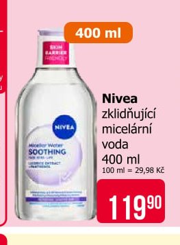 Nivea zklidňující micelární voda 400 ml