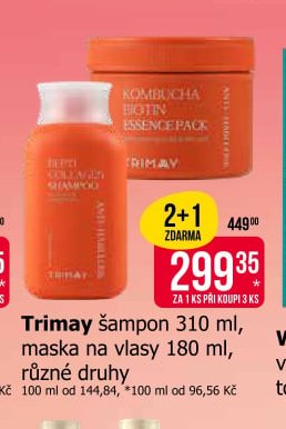 Trimay šampon 310 ml, maska na vlasy 180 ml