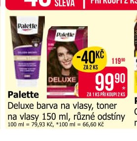 Palette Deluxe barva na vlasy, toner na vlasy 150 ml