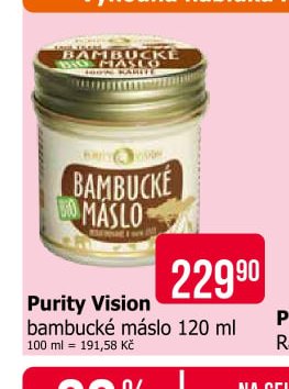 Purity Vision bambucké máslo 120 ml