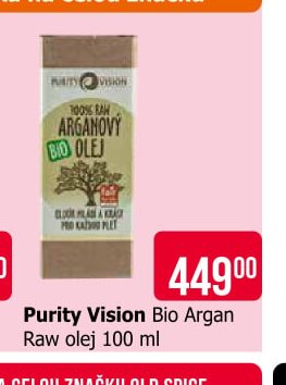 Purity Vision Bio Argan Raw olej 100 ml