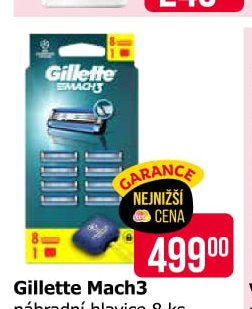 Gillette Mach3 náhradní hlavice 8 ks