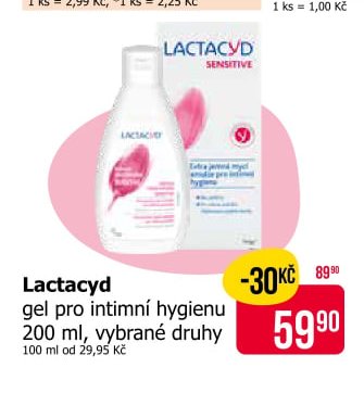 Lactacyd gel pro intimní hygienu 200 ml
