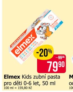 Elmex Kids zubní pasta pro děti 0-6 let, 50 ml