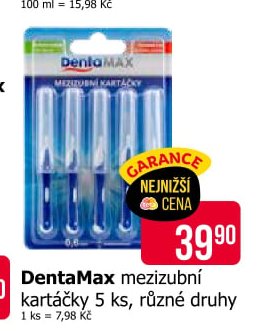 DentaMax mezizubní kartáčky 5 ks, různé druhy