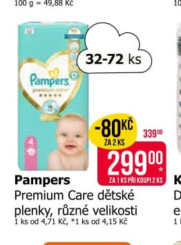Pampers Premium Care dětské plenky