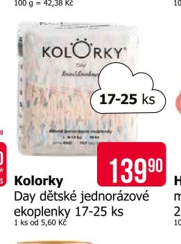 Kolorky Day dětské jednorázové ekoplenky