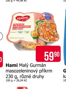 Hami Malý Gurmán masozeleninový příkrm