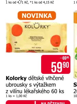 Kolorky dětské vlhčené ubrousky