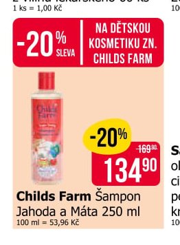 Childs Farm Šampon Jahoda a Máta