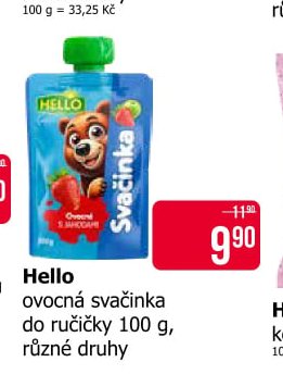 Hello ovocná svačinka