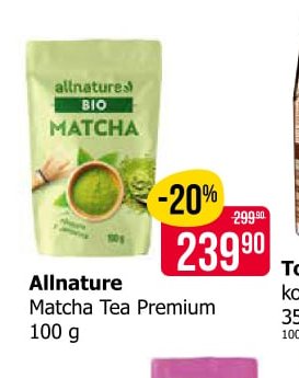 Allnature Matcha Tea Premium 100 g