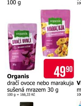 Organis dračí ovoce nebo marakuja sušená mrazem 30 g