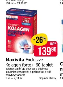 Maxivita Exclusive Kolagen forte+ 60 tablet