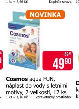 Cosmos aqua FUN, náplast do vody s letními motivy, 2 velikosti, 12 ks