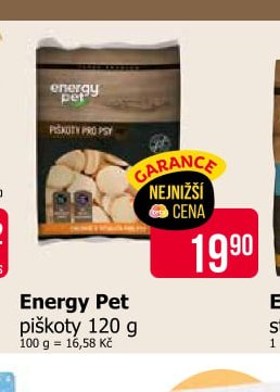 Energy Pet piškoty 120 g