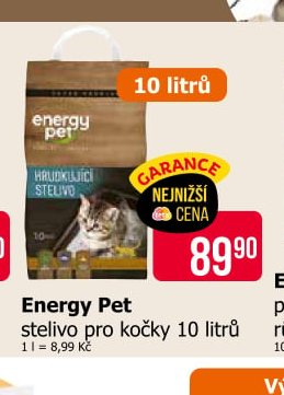 Energy Pet stelivo pro kočky 10 litrů
