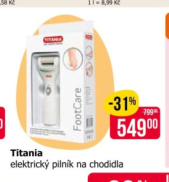 Titania elektrický pilník na chodidla