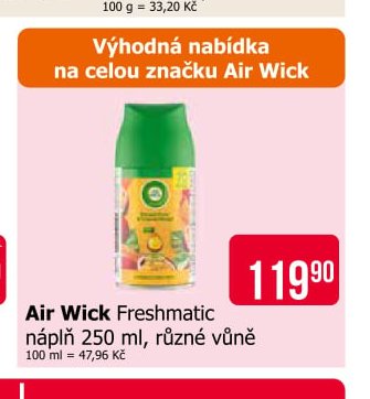 Air Wick Freshmatic náplň 250 ml, různé vůně